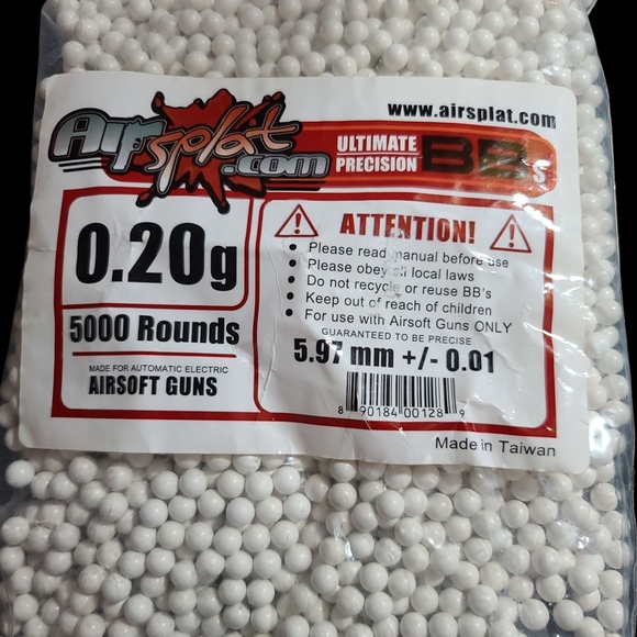 Airsplat Other - Airsoft 0.20g BBs 5000 Rounds Open Bag